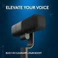 thumbnail image 3 of Logitech G Yeti Studio Active Dynamic XLR Microphone de Diffusion pour Joueurs, Préampli ClearAmp Active, Capsule à Double Diaphragme, Support de Choc Interne - Noir, 3 of 5