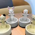 thumbnail image 4 of Cartoon Rabbits/Dog Candle Holder Practical Desktop Decorative Model for Living Room Home, 4 of 5