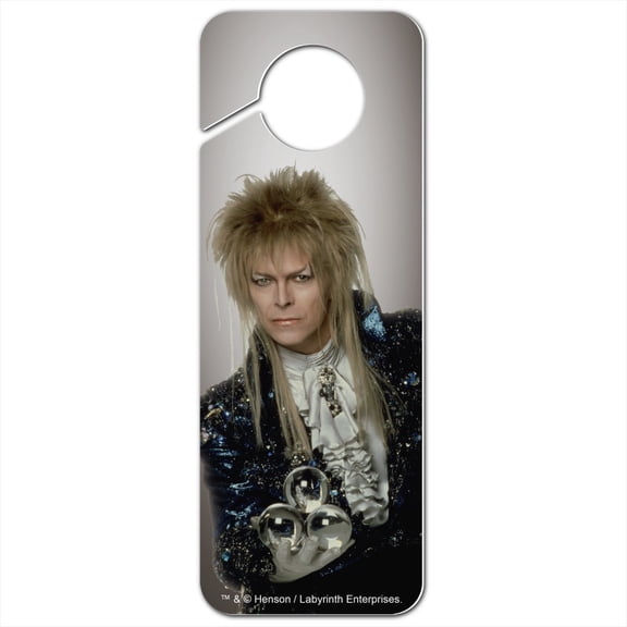 David Bowie As Jareth From The Labyrinth Plastic Door Knob Hanger Sign