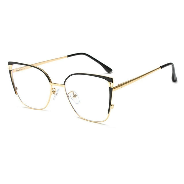 Blue Light Blocking Glasses with Thin Reflective Lens Square Frame Eyeglasses for Gaming Students