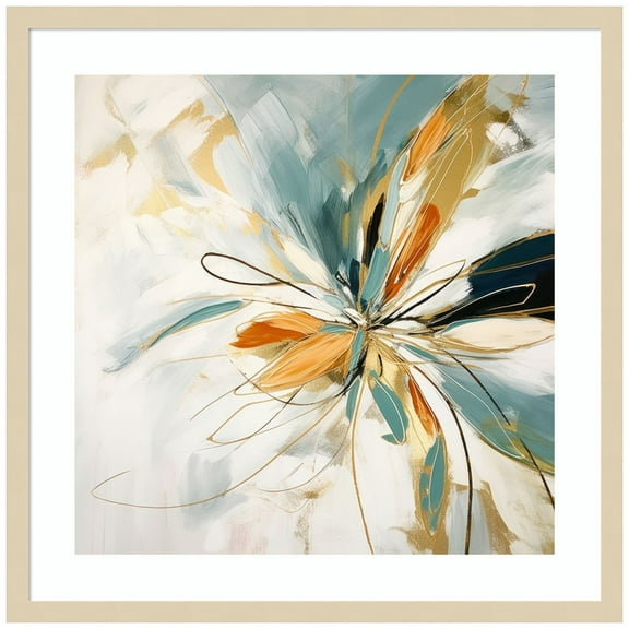 Amanti Art Blossom Abstract Dance II Wood Framed Wall Art Print