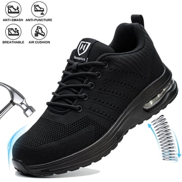 Nasogetch Steel Toe Shoes for Men Women Lightweight Comfortable Work Shoes Non-slip Safety Sneakers