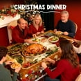 thumbnail image 2 of Christmas Tablecloth for Decor, 2025 Upgraded Round Rectangular Christmas Table Cloth, Xmas Holiday Dining Table Cover for Family Gatherings Winter Party Decorations (Red, Rectangular), 2 of 12