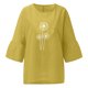 thumbnail image 4 of ICHUANYI Clearance Women Summer Sexy Print Regular Button Round Neck Short Sleeve Women Short Sleeves Top(Yellow, XXL) ICHUANYI WER2023081114266, 4 of 5