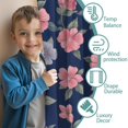 thumbnail image 3 of Blackout Kids Curtains,Pioneer Flower Floral Print Pattern Childrens Insulated Curtains Set Of 2,Bedroom Essentials,Toddler Room Decor 42"x84", 3 of 5