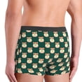 thumbnail image 4 of Men's Boxer Briefs, Cartoon Cute Hamster Green Soft Comfy Mens Underwear Boxer Briefs Breathable With Widen Waist, 4 of 7