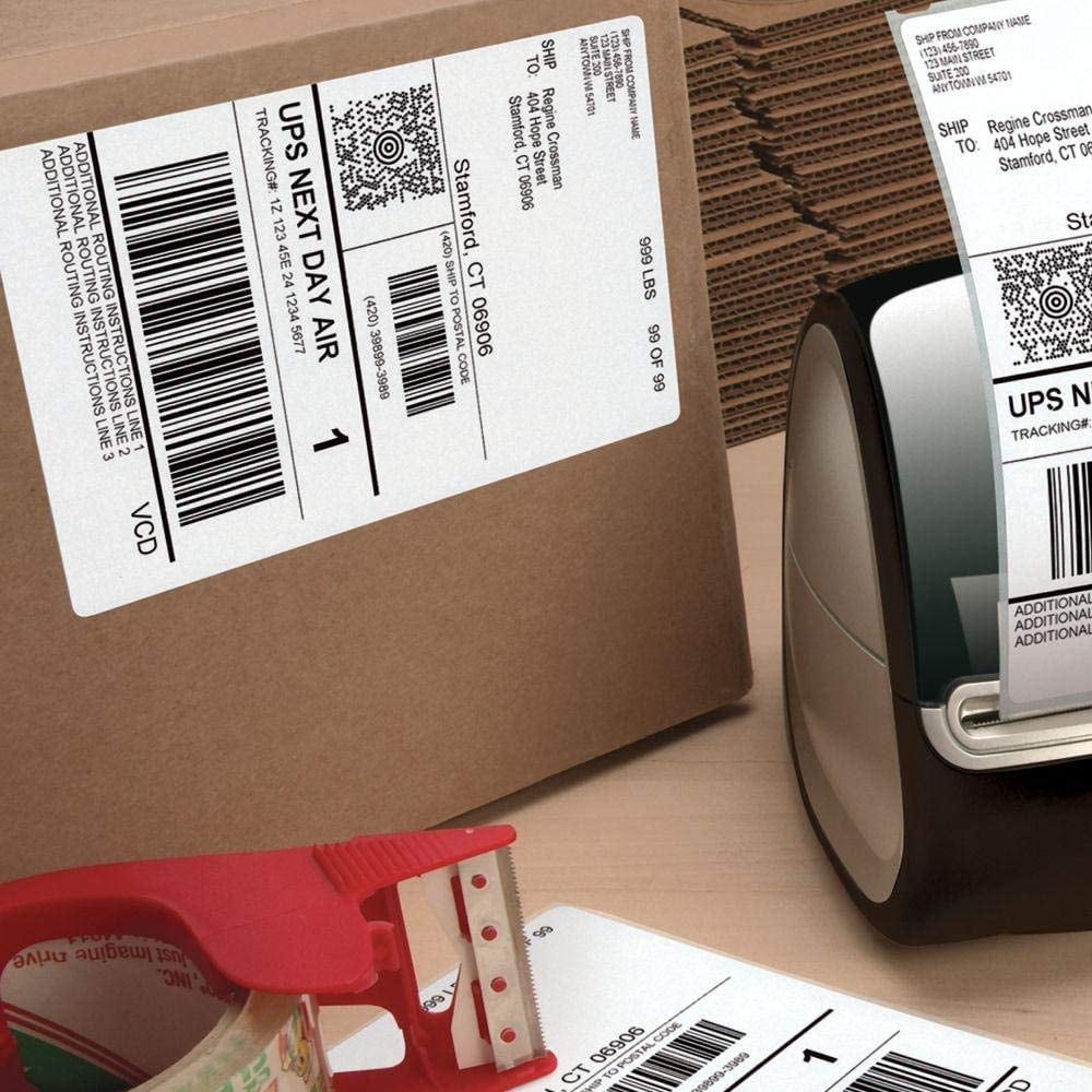 NefLaca 4"x6" Direct Thermal Shipping Labels for DYMO 4XL 220/Rolll (10 Rolls)