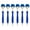 B, variant on 6pcs Mop Head Ballpoint Pen 1.0mm Pressing Pen Black Inks Stationery Pen Signing Pen Smooth Writing Pen for Student
