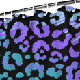 thumbnail image 3 of Abstract Animal Print Shower Curtain - Premium Texture Polyester - Waterproof & Quick Dry - Includes 12 Hooks - Dynamic Aesthetic Bath Decor, 3 of 4