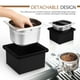 thumbnail image 5 of BRIGHTFUFU Caja de golpe de café expreso, contenedor de café molido de acero inoxidable, cubo de basura para posos de café, cubo de escoria con Base de reducción de ruido, 5 of 7