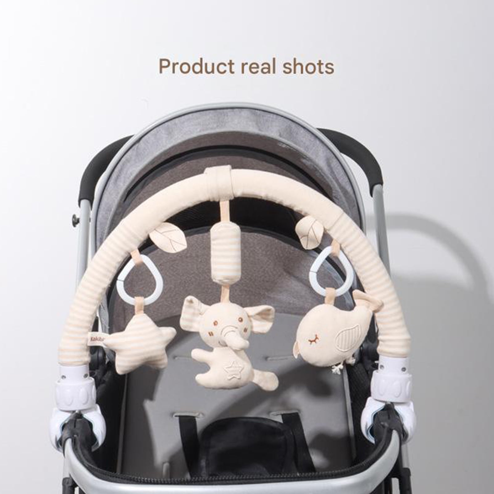 Soft Plush Bells Toy Organic Cotton Infant Crib Mobile Machine Washable Sensory Development Activity