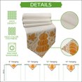 thumbnail image 5 of Thanksgiving Pumpkin Table Runner Linen Burlap Table Runner 72 Inches Long Farmhouse Orange Maple Leaves Dresser Scarves for Kitchen Island Coffee Dining Room Party Wedding Holiday Decoration 14"x72", 5 of 8
