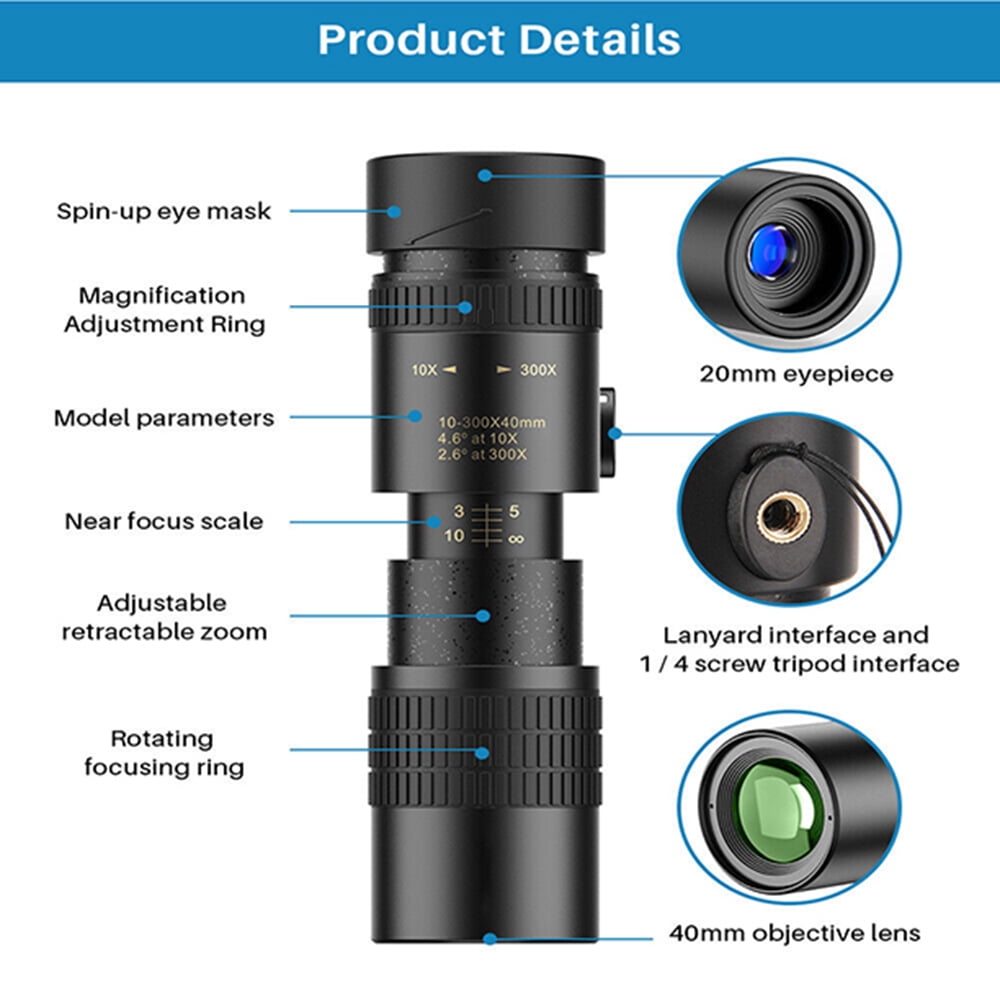 Buy APEXEL 4K 10300X40mm Super Monocular Telescope Powerful Long Range