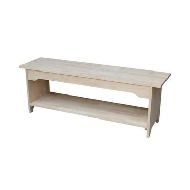 International Concepts Brookstone Trestle Bench
