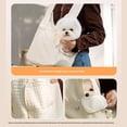 thumbnail image 3 of Dwellin Portable Pet Front Backpack Carry Small Dogs and Cats for Outings Travel with Pocket and Hands Free Design (Grey), 3 of 7