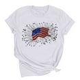 thumbnail image 2 of Cavosen Patriotic Clothes for Women Plus Size 4th of July Short Sleeve Crew Neck Shirts American Flag Print Shirts Lady 2X Red White and Blue Casual Tops Patriotic Tunic Tees 2025 Patriotic Blouses, 2 of 6