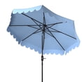 thumbnail image 3 of SAFAVIEH Venice 9' Market Crank Tilt Patio Umbrella, Baby Blue/White, 3 of 6