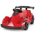 thumbnail image 1 of Gymax 6V Battery Powered Go Kart Kids Ride On 4 Wheel Racer RC w/ Bumper & Music Red, 1 of 9