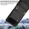 thumbnail image 5 of for Samsung Galaxy Z Flip 4 5G Women Wallet Case with Card Holder, Premium PU Leather Detachable Adjustable Cross-Body Strap Phone Case Cover for Samsung Galaxy Z Flip 4 CT Black, 5 of 8