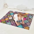 thumbnail image 2 of Multicolor Ethnic Mandala Pattern Blanket,Comfortable Soft Flannel Throw Blanket,All Season,Warm Lightweight Blankets for Sofa Bed Couch Living Room Chair,30"x40", 2 of 4