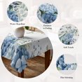 thumbnail image 5 of Blue Flower Table Cloth Waterproof Tablecloths, Sage Green Eucalyptus Leaves Farm Plant Tablecloth Dining Table Cover for Kitchen Party Tabletop Outdoor, Rectangle Tablecloth 60x84 Inch, 5 of 9