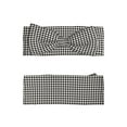 thumbnail image 2 of Wukai Houndstooth Black And White Print Baby Bow Headband for Newborn Infant Baby Toddler Girls, 2 of 5