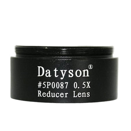 1.25'' 31.7mm 0.5X Focal Reducer Lens M30*1mm Thread Metal For 1.25inch Astronomy Eyepiece Black