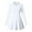 White, variant on OQQ Womens Dress Casual Long Sleeve Elastic Simple A-Line Zipper Mini Dress