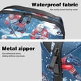 thumbnail image 4 of Ice Hockey Oxford Fabric Digital Pouch for Electronic Devices, Waterproof Travel Case for Cell Phone Charger, Hard Drive, and Cords - 5.9x9.44x3.14 inches, 4 of 6