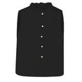 thumbnail image 4 of Sleeveless Dress Shirts for Women, Yigetop A Versatile Sleeveless Shirt with A Collar for A Slimming Look As An inner Layer for A Suit Sleeveless Button Up Shirts for Women Black XL, 4 of 8