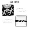 thumbnail image 5 of Yiaed Metallic Gears Print Tissue Box Cover, PU Leather Decorative Organizer for Tabletop, Bathroom, Car, Office Creative Decorative, 5 of 7