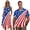 British Flag, variant on Jamaican Flag Matching Couple Outfits Short Sleeve Shirt for Men Summer Hawaiian Shirts and Womens Sleeveless Dress with Pocket Irregular Hem Beach Sundress