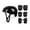 Black, variant on Tyidzon Kids Knee Pads and Elbow Pads Set with Elbow Knee Wrist Pads for Multi-Sports Skateboarding Bike Riding Scooter Skatings Longboard Roller Skate