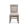 thumbnail image 4 of Bowery Hill Contemporary Upholstered Side Chair 2-Pack in Dovetail Grey, 4 of 10