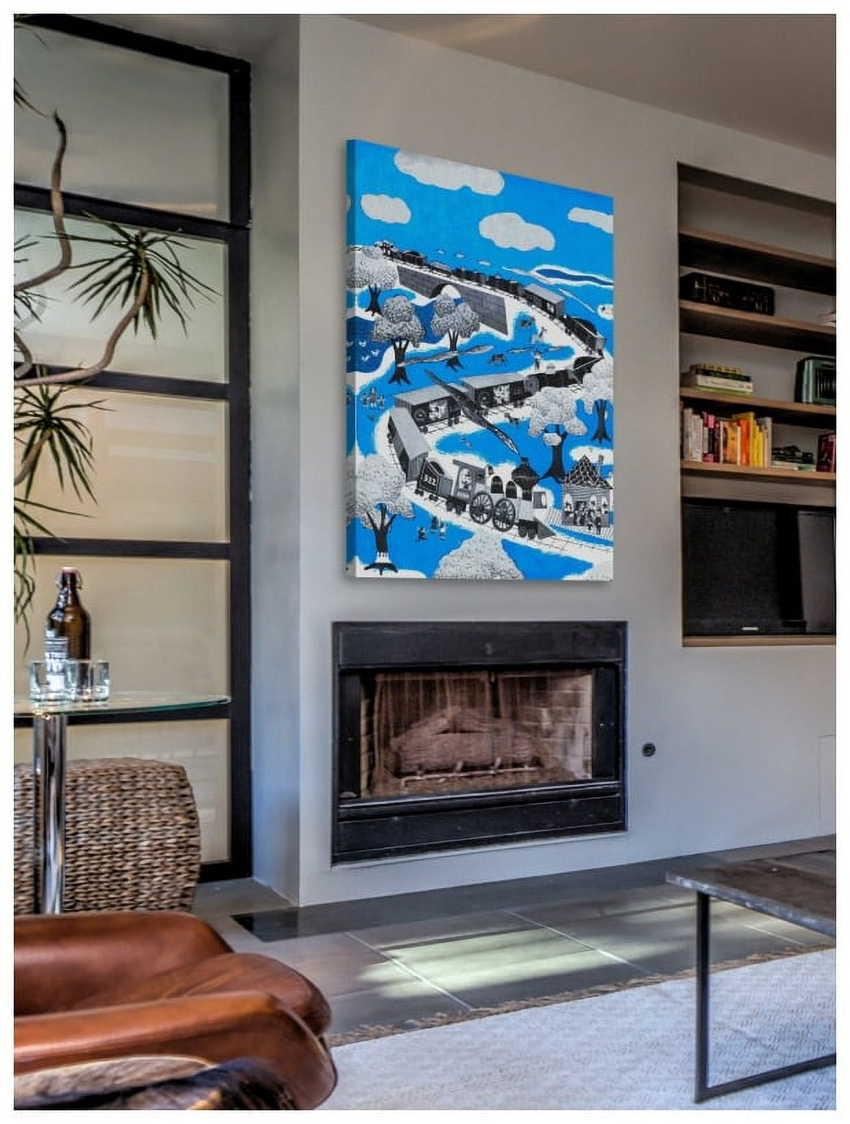 Marmont Hill "Circus Train" by Curtis Painting Print on Canvas