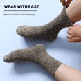 thumbnail image 6 of 5 Pairs Wool Socks for men,Warm Winter Boot Socks for Hiking Walking,Thick Thermal Gifts Socks, 6 of 8