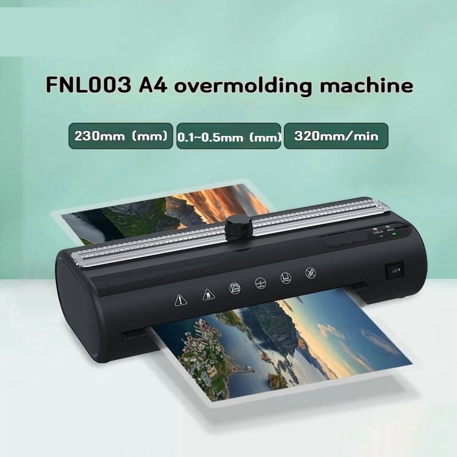 A4 Laminating Machine Hot Cold Mode Photo Plastic Sealing Apparatus Automatic Small Office Document Sealing Device FNL003g