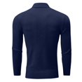 thumbnail image 6 of SUYIDA Mens Casual Knitted Pullover Sweater,Arrival Sweater: Half High Neck Casual Solid Color Knit Layer, 6 of 6