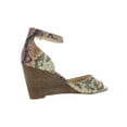 thumbnail image 2 of Jessica Simpson Womens Cervena Snake Print Ankle Wedge Heels, 2 of 2