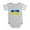 Heather Gray, variant on CafePress - I Stand With Ukraine Flag E - Cute Infant Baby Football Bodysuit