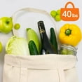 thumbnail image 3 of XIBUFE Canvas Tote Bags,15 X 16 in - 100% Cotton Blank Reusable Grocery & Craft Tote Bag with Long Handles, 3 of 7