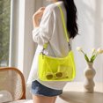 thumbnail image 6 of Clear Bag for Stadium Events Clear Sports Fan Handbags Purses, Unisex 0.4 mm Thickened Waterproof PVC, Approved for Concerts, Game Days, Yellow-A, 6 of 8