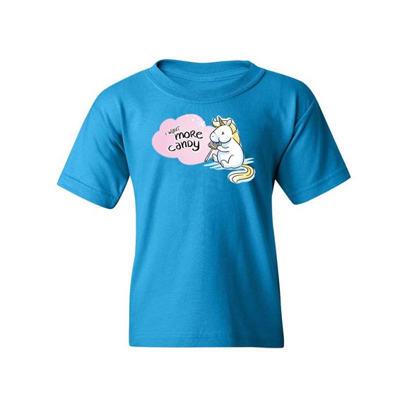More Candy, Cute Unicorn T-Shirt Juniors -Image by Shutterstock,  x-Small