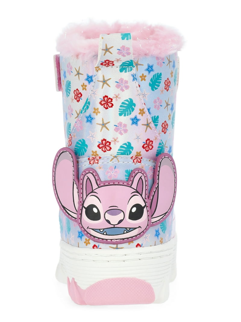 Disney Stitch Toddler Girls Winter Snow Boots - Walmart.com