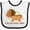 White and Black, variant on Inktastic Dachshund Hot Dog Funny Boys or Girls Baby Bib