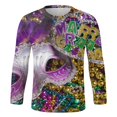 thumbnail image 4 of PMUYBHF T-Shirt à Manches Longues Col Rond Carnaval Printemps et Été Imprimé Complet Célébration de Vacances 6009 TG, 4 of 5
