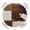Brown，White, variant on Leopard Round Tablecloth for 45-54 Inch Tables, Fitted Table Cover with Elastic Edge, Brown Vintage Leopard Print Waterproof Outdoor Table Cloth Protector for Patio Garden Dinner Picnic