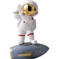 thumbnail image 1 of KAIYANG Figura decorativa de resina para el hogar, estatua de astronauta, escultura de astronauta coleccionable, adorno musical decorativo para escritorio, estantería, oficina, sala de estar, COLOR 1, 1 of 5