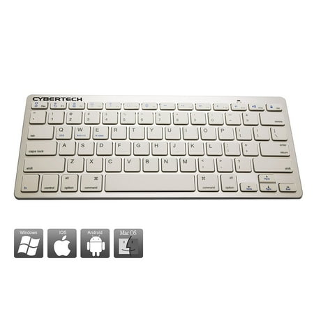 CyberTech Bluetooth Ultra-Thin Keyboard for iPad Air/ Air 2,iPad Pro,iPad mini 1/ 2/ 3/ 4,iPad 2/ 3/ 4, Galaxy Tablets,Windows Tablets,and Other Mobile Devices,For IOS,Andriod,Windows (Best Midi Keyboard For Ipad 2)