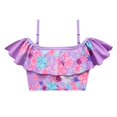 thumbnail image 3 of Girls Swimsuits Flower Printed: 2PCS Elastic Bathing Suit Beach Swimwear for Kid, 3 of 4